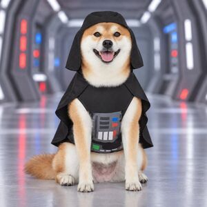 Star Wars Darth Vader Dog Costume Small Hood Cape Halloween New Futuristic
